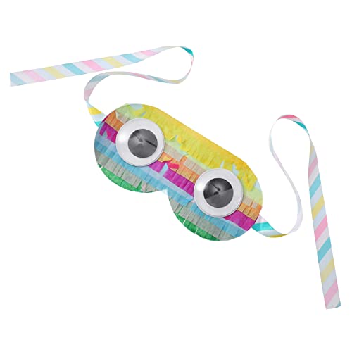 WOONEKY 1Stk Schatzkiste Piñata Augenmaske kinderspiele reise dekor Spiel mit verbundenen Augen schnapsgläser Brille lustige Augenschutzhülle Pinata-Augenabdeckung Augen bedecken schmücken von WOONEKY