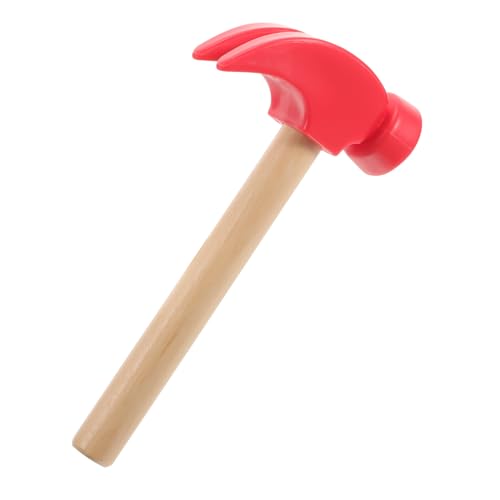 WOONEKY 1Stück Kreativer Holzhammer für Handgemachtes Spielzeughammer für Realistische Rollenspiele Sicheres und Langlebiges Hammerspielzeug mit Rutschfestem Griff von WOONEKY