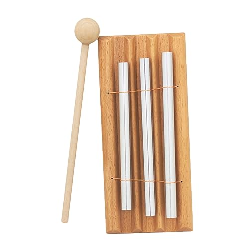 WOONEKY 1Stück Percussion Instrument Umweltfreundliches Holzmusikinstrument für Kreative Bildung Fördert Musiktalente und Spielspaß mit Langlebigem Handseil von WOONEKY