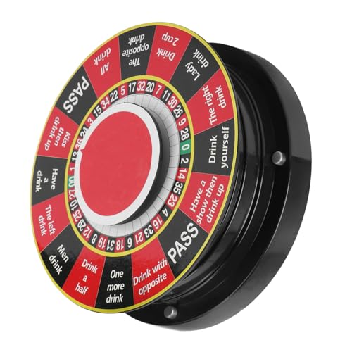 WOONEKY 1Stück Trinkspiel Roulette Drehspiel für Partys Ktv Unterhaltung Lustige Bar Langlebig Hochwertigem zu Bedienen Lagern WOONEKY 1Stück Trinkspiel Roulette Drehspiel für Partys Ktv Unterhaltung Lustige Bar Langlebig Hochwertigem zu Bedienen Lagern von WOONEKY