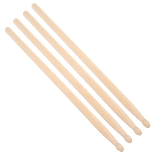WOONEKY 2 Paare Holz Drumsticks für Schlagzeug rutschfeste Langlebige Percussion Sticks Geeignet für Anfänger und Profis für Bühnenauftritte und Musikinstrumente von WOONEKY