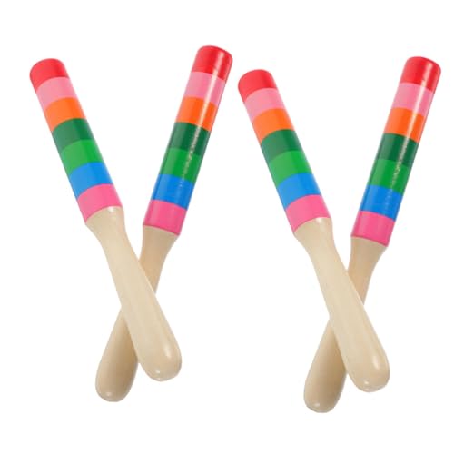 WOONEKY 2 Paare Holz Rhythmussticks für Musikinstrumente zur des Rhythmusgefühls Sichere und Kreative Klangstäbe für Musikunterricht und Spiele WOONEKY 2 Paare Holz Rhythmussticks für Musikinstrumente zur des Rhythmusgefühls Sichere und Kreative Klangstäbe für Musikunterricht und Spiele von WOONEKY