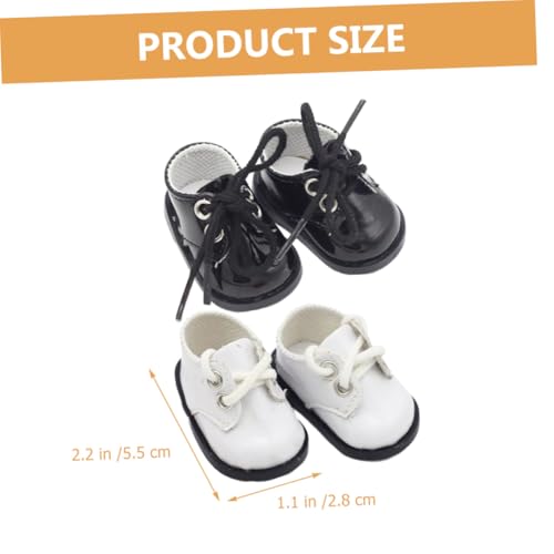 WOONEKY 2 Paare Mini Leder Puppenschuhe Plüsch Doll Sneaker Weiche Bequeme Puppenzubehör für DIY Dekorative Schuhe für Puppen Miniaturmodelle WOONEKY 2 Paare Mini Leder Puppenschuhe Plüsch Doll Sneaker Weiche Bequeme Puppenzubehör für DIY Dekorative Schuhe für Puppen Miniaturmodelle von WOONEKY