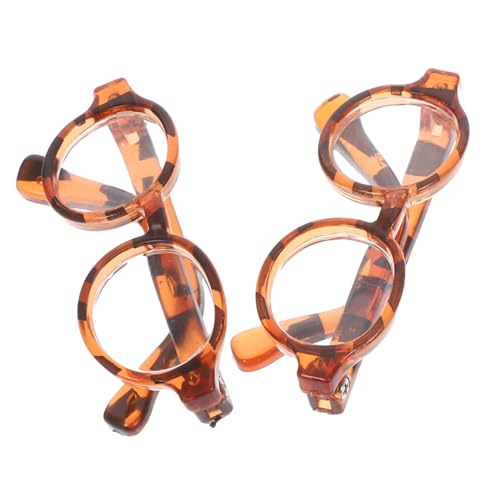 WOONEKY 2 Paare Stylische Puppen Sonnenbrillen Kreative Accessoires für Puppen für Rollenspiele und DIY Projekte aus Modisches Puppenzubehör von WOONEKY