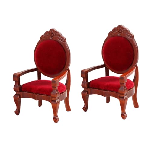WOONEKY 2 STÜCK Maßstab Holz Ornament Rot für Miniaturliebhaber und Kreative Bastler WOONEKY 2 STÜCK Maßstab Holz Ornament Rot für Miniaturliebhaber und Kreative Bastler von WOONEKY