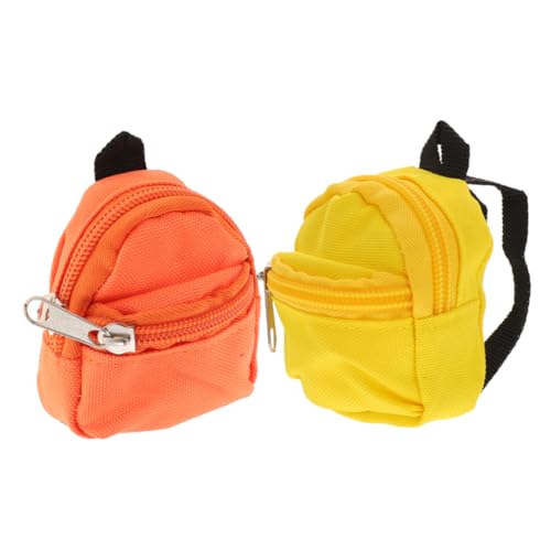 WOONEKY 2 STÜCK Miniatur Puppenrucksack Niedlicher Kleiner Schulranzen für Puppenhaus Dekoration Detailreich Verarbeitet Leicht und Tragbar Kreatives WOONEKY 2 STÜCK Miniatur Puppenrucksack Niedlicher Kleiner Schulranzen für Puppenhaus Dekoration Detailreich Verarbeitet Leicht und Tragbar Kreatives von WOONEKY