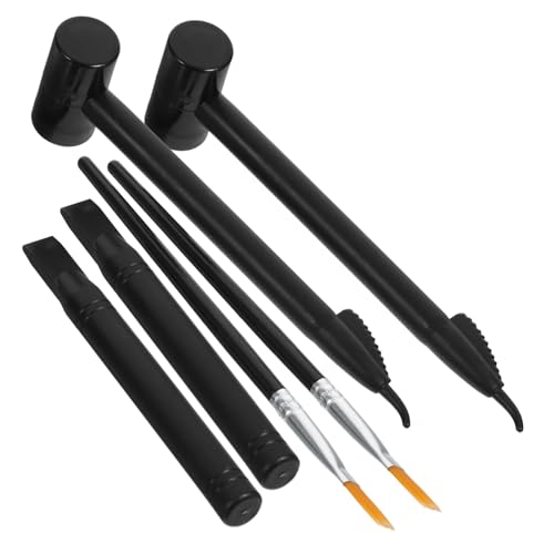 WOONEKY 2 Sätze Archäologisches Set für Teiliges Set mit Kleinen Hämmern und Grabwerkzeugen für von Fossilien und Edelsteinen Leicht und Handlich für Kreative Lernspiele von WOONEKY