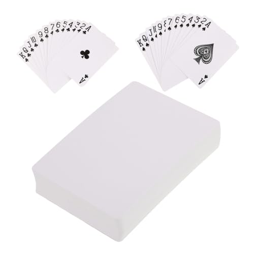 WOONEKY 2 Sätze Blanko Papier Pokerkarten für Sublimation Hitzebeständige DIY Karten mit Glatter Oberfläche Vielseitig für Spiel Kreativprojekte Heat Transfer Kompatibel WOONEKY 2 Sätze Blanko Papier Pokerkarten für Sublimation Hitzebeständige DIY Karten mit Glatter Oberfläche Vielseitig für Spiel Kreativprojekte Heat Transfer Kompatibel von WOONEKY