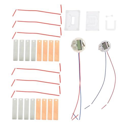 WOONEKY 2 Sätze Fruchtbatterie Experimentierset DIY Elektrizität Wissenschaftskit für Schüler mit Kartoffeluhr Funktion Kreatives Lernspielzeug für Physikunterricht und von WOONEKY