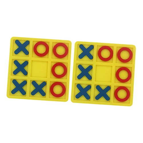 WOONEKY 2 Sätze Schachspielzeug Leichtes Tragbares Toe Brettspiel Interaktives Lernspiel für Frühe Fördert Logisches und Soziale Fähigkeiten WOONEKY 2 Sätze Schachspielzeug Leichtes Tragbares Toe Brettspiel Interaktives Lernspiel für Frühe Fördert Logisches und Soziale Fähigkeiten von WOONEKY