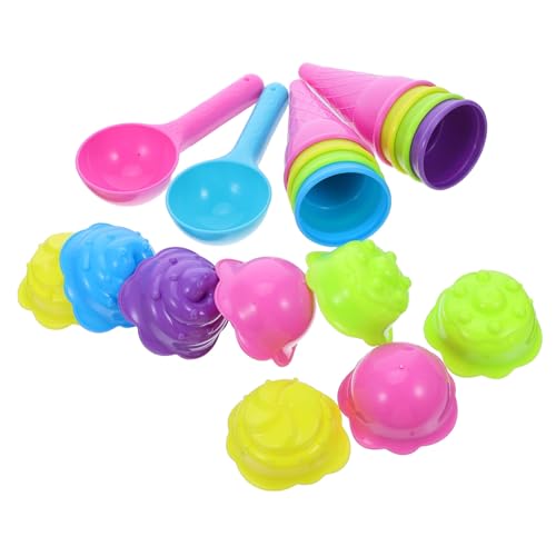 WOONEKY 2 Sätze Strandspielzeug Sandformen Eiscreme Sandlöffel Kunststoff Sandspielzeug für Strand Sandkasten Innen Außen WOONEKY 2 Sätze Strandspielzeug Sandformen Eiscreme Sandlöffel Kunststoff Sandspielzeug für Strand Sandkasten Innen Außen von WOONEKY