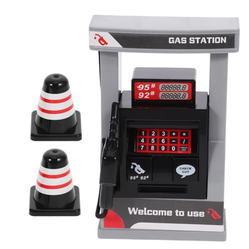 WOONEKY 2 Satz Minimale Spielzeugset für Jungen Realistisches Gasstation Modell mit Baustellenabsperrungen Fördert Kreatives Rollenspiel und Eltern Junge Mädchen Interaktion für WOONEKY 2 Satz Minimale Spielzeugset für Jungen Realistisches Gasstation Modell mit Baustellenabsperrungen Fördert Kreatives Rollenspiel und Eltern Junge Mädchen Interaktion für von WOONEKY