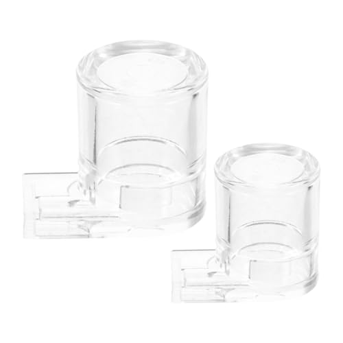 WOONEKY 2 Stück Acryl Wasser und Futterspender für Ameisen und Reptilien Teiliges Große Kapazität Einfach zu Reinigen Vielseitig Einsetzbar für Haustiere und Terrarien von WOONEKY