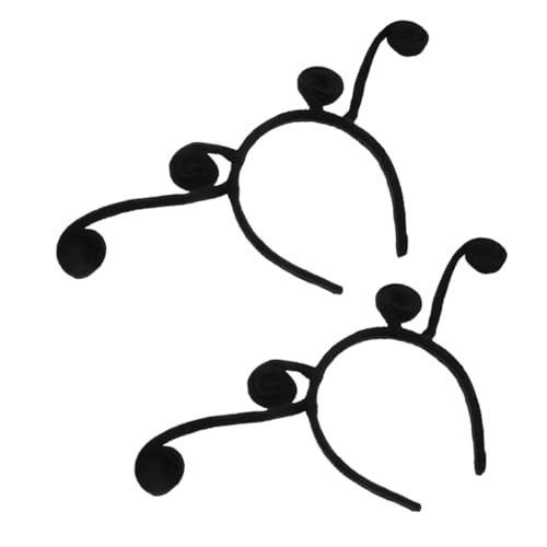 WOONEKY 2 Stück Antennen Haarreifen für Damen Dekorative Schmetterlings Kopfbänder Bequemes Vielseitiges Cosplay und Party Accessoire für Halloween und Bühnenauftritte von WOONEKY