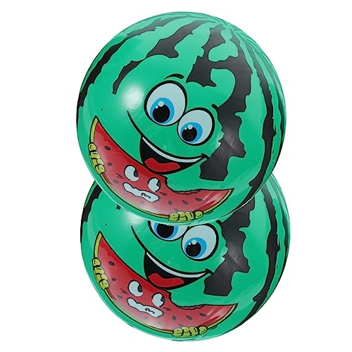 WOONEKY 2 Stück Aufblasbare Wassermelonen Bälle PVC Bunte Sommer Strandspielzeuge Robust für Pool Strand und Outdoor Aktivitäten WOONEKY 2 Stück Aufblasbare Wassermelonen Bälle PVC Bunte Sommer Strandspielzeuge Robust für Pool Strand und Outdoor Aktivitäten von WOONEKY