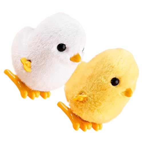 WOONEKY 2 Stück Aufziehspielzeug Tiere Springendes Küken Huhn Plüschspielzeug für Partygeschenk für Geburtstagsfeiern Lustiges für Feiertage und Feste WOONEKY 2 Stück Aufziehspielzeug Tiere Springendes Küken Huhn Plüschspielzeug für Partygeschenk für Geburtstagsfeiern Lustiges für Feiertage und Feste von WOONEKY