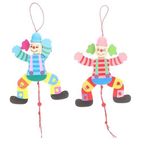 WOONEKY 2 Stück Clown Marionetten Holzspielzeug für Lustige Puppenspielzeuge Kreativität und Interaktion Geeignet für Eltern Spiele und Schulaktivitäten Zufällige Farben Zufällige Farbe WOONEKY 2 Stück Clown Marionetten Holzspielzeug für Lustige Puppenspielzeuge Kreativität und Interaktion Geeignet für Eltern Spiele und Schulaktivitäten Zufällige Farben Zufällige Farbe von WOONEKY