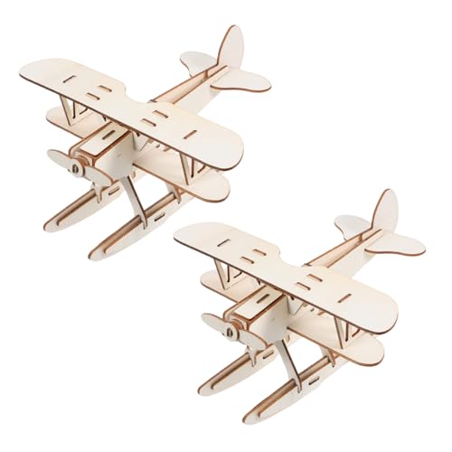 WOONEKY 2 Stück DIY Flugzeugmodell Set aus Holz Teiliges Bastelset für Kreative Leicht zu Transportieren Fördert Kognitive Fähigkeiten und Künstlerischen Ausdruck für Reisen und Sicheres WOONEKY 2 Stück DIY Flugzeugmodell Set aus Holz Teiliges Bastelset für Kreative Leicht zu Transportieren Fördert Kognitive Fähigkeiten und Künstlerischen Ausdruck für Reisen und Sicheres von WOONEKY