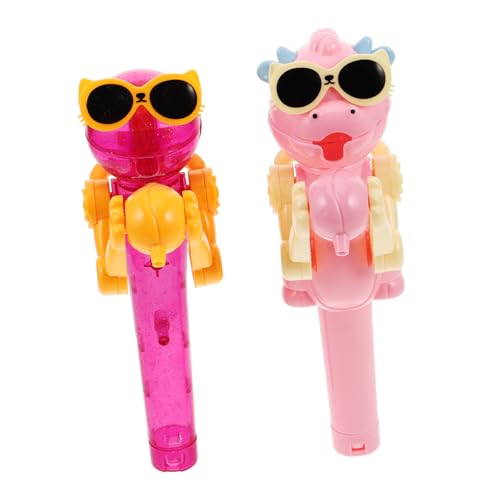 WOONEKY 2 Stück Dinosaurier Lutscherhalter Roboterform Süßer Candy Case Lustiges für Party Lollipop Halter mit Lebensechten WOONEKY 2 Stück Dinosaurier Lutscherhalter Roboterform Süßer Candy Case Lustiges für Party Lollipop Halter mit Lebensechten von WOONEKY