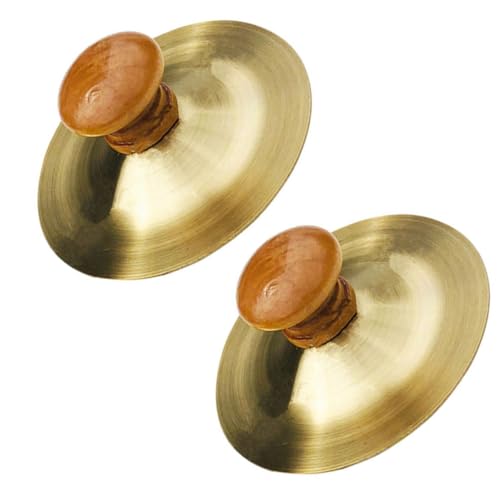 WOONEKY 2 Stück Finger Zimbeln aus Musikinstrumente für Bauchtanz Kinderunterhaltung und Bühnenaufführungen Cymbals für Tanzpartys und Musikpädagogik von WOONEKY