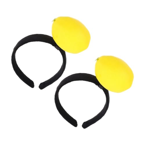 WOONEKY 2 Stück Frucht Stirnband Lustiges Zitronen Haarband aus Plüsch Obst Design für Partys und Make Up Anlässe Vielseitig Kombinierbar und Bequem im Tragen WOONEKY 2 Stück Frucht Stirnband Lustiges Zitronen Haarband aus Plüsch Obst Design für Partys und Make Up Anlässe Vielseitig Kombinierbar und Bequem im Tragen von WOONEKY