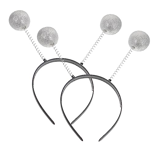 WOONEKY 2 Stück Glitzer Haarreif Silber Leichtes Halloween Kopfschmuck Headbands für Damen und Flexible und Bequeme Pailletten Stirnbänder für Kostümparty Geburtstag und Rollenspiel WOONEKY 2 Stück Glitzer Haarreif Silber Leichtes Halloween Kopfschmuck Headbands für Damen und Flexible und Bequeme Pailletten Stirnbänder für Kostümparty Geburtstag und Rollenspiel von WOONEKY