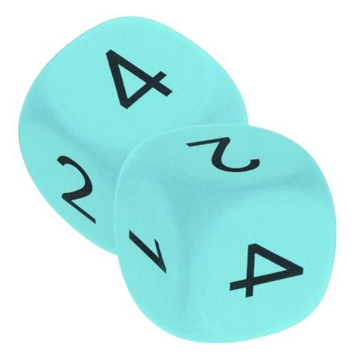 WOONEKY 2 Stück Große Eva Schaumstoffwürfel für Spiele im Klassenzimmer und Partys Weiche Jumbo Würfel für Lernaktivitäten und Spaß Sicher und Leicht zu Handhaben von WOONEKY