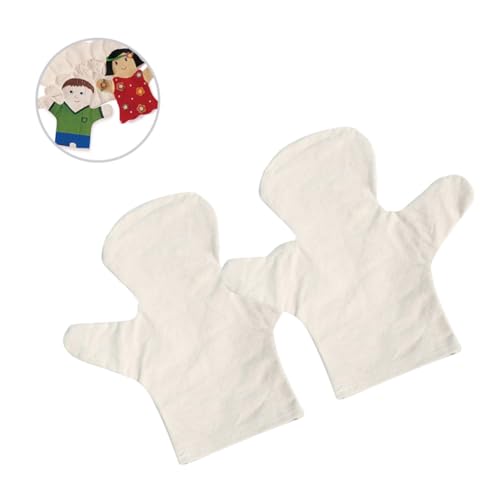 WOONEKY 2 Stück Handgemachtes DIY Fingerpuppen Material für Weiße Baumwoll Handpuppen Kreatives Bastelset für Kindergarten Sichere Stoffmaterialien für Rollenspiele und Geschichten WOONEKY 2 Stück Handgemachtes DIY Fingerpuppen Material für Weiße Baumwoll Handpuppen Kreatives Bastelset für Kindergarten Sichere Stoffmaterialien für Rollenspiele und Geschichten von WOONEKY