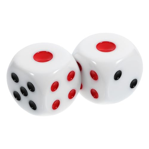 WOONEKY 2 Stück Harzwürfel, Spielrequisiten, Würfelspielzeug, 6 Seitige Würfel, Brettspielwürfel, Spielrequisiten, Würfellayouts, Zahlenwürfel, Partygeschenk, Partyspielwürfel, WOONEKY 2 Stück Harzwürfel, Spielrequisiten, Würfelspielzeug, 6 Seitige Würfel, Brettspielwürfel, Spielrequisiten, Würfellayouts, Zahlenwürfel, Partygeschenk, Partyspielwürfel, von WOONEKY
