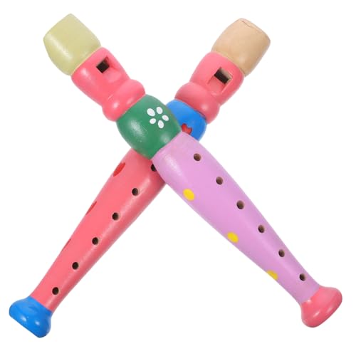 WOONEKY 2 Stück Holzblockflöten mit Löchern Bunte Kindermusikinstrumente für Anfänger Pädagogisches Flötenspielzeug Lernspielzeug für Mädchen und Jungen WOONEKY 2 Stück Holzblockflöten mit Löchern Bunte Kindermusikinstrumente für Anfänger Pädagogisches Flötenspielzeug Lernspielzeug für Mädchen und Jungen von WOONEKY