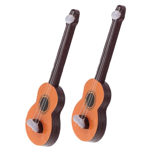 WOONEKY 2 Stück Holzgitarren Modelle für Puppenhaus Dekoration Vintage Design Realistische Instrumente für Fotografie Requisiten Ergänzung für Szenen WOONEKY 2 Stück Holzgitarren Modelle für Puppenhaus Dekoration Vintage Design Realistische Instrumente für Fotografie Requisiten Ergänzung für Szenen von WOONEKY