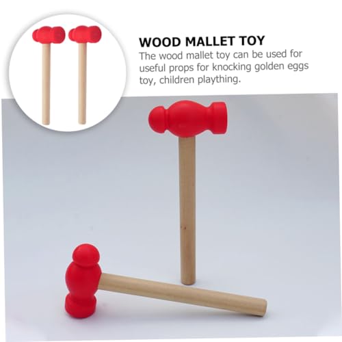 WOONEKY 2 Stück Holzhammer Hammer mit Ergonomischem Griff Sicher Glatt Poliert Pädagogisch Vielseitig für DIY und Dekoration Geeignet WOONEKY 2 Stück Holzhammer Hammer mit Ergonomischem Griff Sicher Glatt Poliert Pädagogisch Vielseitig für DIY und Dekoration Geeignet von WOONEKY