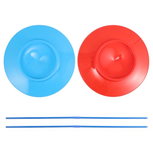 WOONEKY 2 Stück Jonglierteller mit Stöcken Drehende Zirkustrickteller für Kinder und Erwachsene Spielzeug für Zirkusaufführungen und Partys Benutzerfreundlich und Vielseitig WOONEKY 2 Stück Jonglierteller mit Stöcken Drehende Zirkustrickteller für Kinder und Erwachsene Spielzeug für Zirkusaufführungen und Partys Benutzerfreundlich und Vielseitig von WOONEKY