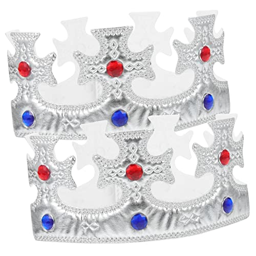 WOONEKY Geburtstagskronen Für Kinder 2 Stück Mit Diamanten Bestickt Partyhut Für Jungen Und Mädchen WOONEKY Geburtstagskronen Für Kinder 2 Stück Mit Diamanten Bestickt Partyhut Für Jungen Und Mädchen von WOONEKY
