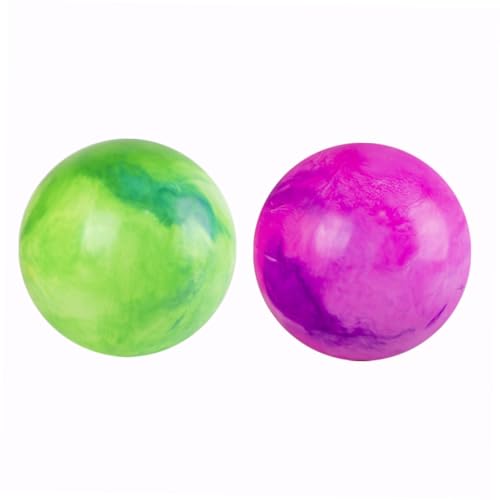 WOONEKY 2 Stück Leuchtende Strandbälle für Aufblasbare Spielbälle für Sommer Pool und Strand Farbige Wolkenmuster für Outdoor Spielspaß Zufällige Farbe Zufällige Farbe von WOONEKY