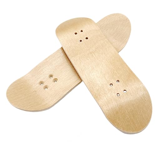 WOONEKY 2 Stück Mini Holz Finger Skateboard Decks Robuste Ersatzbretter aus Holz für DIY Finger Skateboards Leicht und Langlebig zum Personalisieren von WOONEKY