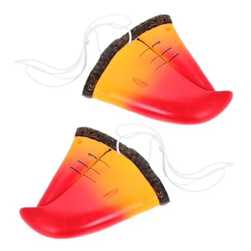 WOONEKY 2 Stück Papageiennasen Maske Realistische Vogelnase für Cosplay Halloween und Tierkostüme Wiederverwendbare Requisiten für Partys und Aufführungen von WOONEKY