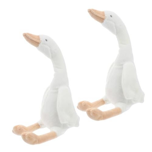 WOONEKY 2 Stück Plüsch Gänse Puppen Weiche Stofftiere für zu Geburtstagen und Weihnachten Süße Dekoration für Zuhause WOONEKY 2 Stück Plüsch Gänse Puppen Weiche Stofftiere für zu Geburtstagen und Weihnachten Süße Dekoration für Zuhause von WOONEKY
