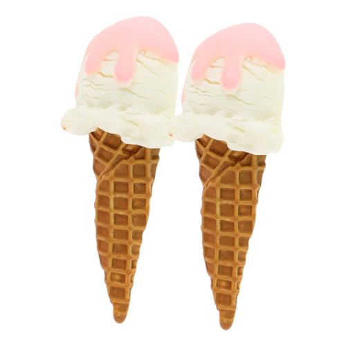 WOONEKY 2 Stück Realistische Eiscreme Modelle Lebensechte Fake Food Requisiten für Partydekoration Schaufensterdisplay und Fotografie für Kreative Deko WOONEKY 2 Stück Realistische Eiscreme Modelle Lebensechte Fake Food Requisiten für Partydekoration Schaufensterdisplay und Fotografie für Kreative Deko von WOONEKY