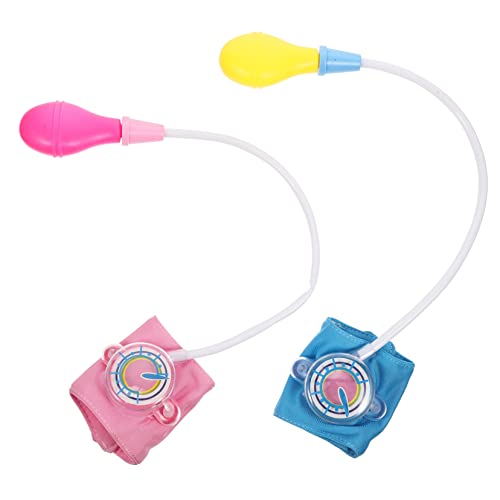 WOONEKY 2 Stück Realistisches Blutdruckmessgerät Blau und Arztspielset für Rollenspiele Fördert Kreativität und Hand Augen Koordination bei Jungen und Mädchen von WOONEKY