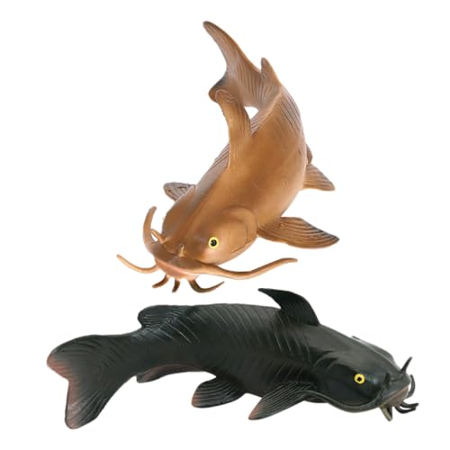 WOONEKY 2 Stück Realistisches Welsmodell aus Kunststoff Detailgetreue Simulation Vielseitiges Dekorations und Lernspielzeug für Kleines Falsches Tiermodell Aquarium Deko und Fotorequisite WOONEKY 2 Stück Realistisches Welsmodell aus Kunststoff Detailgetreue Simulation Vielseitiges Dekorations und Lernspielzeug für Kleines Falsches Tiermodell Aquarium Deko und Fotorequisite von WOONEKY
