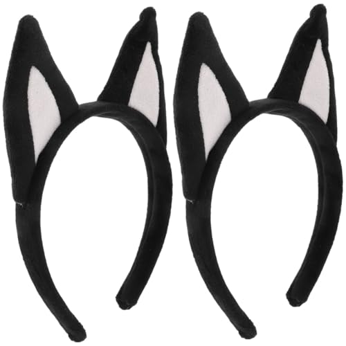 WOONEKY 2 Stück Schäferhund Haarreifen für Lustige Kostümaccessoires für Partys und Cosplay für Halloween und Besondere Anlässe von WOONEKY