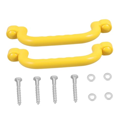 WOONEKY 2 Stück Sicherheits Handgriffe für Klettergerüste rutschfeste Kunststoff Griffe für Spielplätze Baumhäuser und Etagenbetten für Drinnen und Draußen WOONEKY 2 Stück Sicherheits Handgriffe für Klettergerüste rutschfeste Kunststoff Griffe für Spielplätze Baumhäuser und Etagenbetten für Drinnen und Draußen von WOONEKY