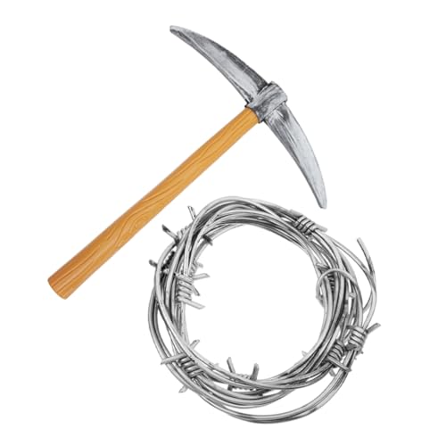 WOONEKY 2 Stück Simulation Plastik Kette für Halloween Realistische Stacheldraht Deko für Gruselige Streiche und Kostümpartys Flexible und Wiederverwendbare Halloween Dekoration WOONEKY 2 Stück Simulation Plastik Kette für Halloween Realistische Stacheldraht Deko für Gruselige Streiche und Kostümpartys Flexible und Wiederverwendbare Halloween Dekoration von WOONEKY
