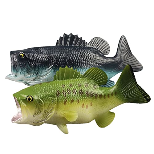 WOONEKY 2 Stück Simuliertes Wolfsbarsch Spielzeug, Simulationstiermodell, Simuliertes Meerestier Fischmodell, Simulierte Tiermodelle, Realistischer Fisch, Simulierter Fisch, Künstlicher WOONEKY 2 Stück Simuliertes Wolfsbarsch Spielzeug, Simulationstiermodell, Simuliertes Meerestier Fischmodell, Simulierte Tiermodelle, Realistischer Fisch, Simulierter Fisch, Künstlicher von WOONEKY
