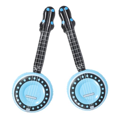 WOONEKY 2 Stück Teiliges Aufblasbares PVC Banjo Leichtes Sicheres Musikinstrument für Party Deko und Bühnenrequisit Tragbar und Robust für Vielseitigen Spielspaß WOONEKY 2 Stück Teiliges Aufblasbares PVC Banjo Leichtes Sicheres Musikinstrument für Party Deko und Bühnenrequisit Tragbar und Robust für Vielseitigen Spielspaß von WOONEKY