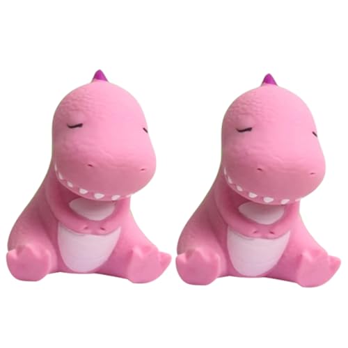 WOONEKY 2 Stück Teiliges Dinosaurier Quetschspielzeug Stressabbauende Dehnbare Dinosaurier Spielzeuge für Erwachsene Waschbare Langlebige Squeeze Toys für Jungen und Zufällige Farbe von WOONEKY