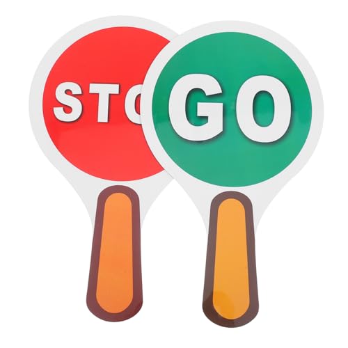 WOONEKY 2 Stück Teiliges Doppelseitiges Verkehrsschild aus Wasserfestem Handliches Stopp Schild mit Griff Tragbares Verkehrssicherheitszeichen für Verkehrserziehung und Unterricht WOONEKY 2 Stück Teiliges Doppelseitiges Verkehrsschild aus Wasserfestem Handliches Stopp Schild mit Griff Tragbares Verkehrssicherheitszeichen für Verkehrserziehung und Unterricht von WOONEKY