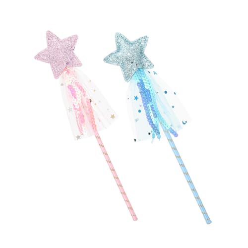 WOONEKY 2 Stück Teiliges Feenstab mit Glitzerstern Leicht und Langlebig Bunte Zauberstäbe für Kinderparty Bühnenauftritte Fotorequisiten für Mädchen Handlich und Dekorativ WOONEKY 2 Stück Teiliges Feenstab mit Glitzerstern Leicht und Langlebig Bunte Zauberstäbe für Kinderparty Bühnenauftritte Fotorequisiten für Mädchen Handlich und Dekorativ von WOONEKY