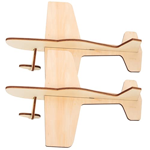 WOONEKY 2 Stück Teiliges Holzflugzeug DIY Bausatz Puzzle aus Holz Montage Modell Flugzeug Lernspielzeug für Jungen und Mädchen zur Kreativen WOONEKY 2 Stück Teiliges Holzflugzeug DIY Bausatz Puzzle aus Holz Montage Modell Flugzeug Lernspielzeug für Jungen und Mädchen zur Kreativen von WOONEKY